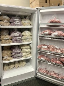 Frozen vegetables available to shoppers inside Packed with Pride